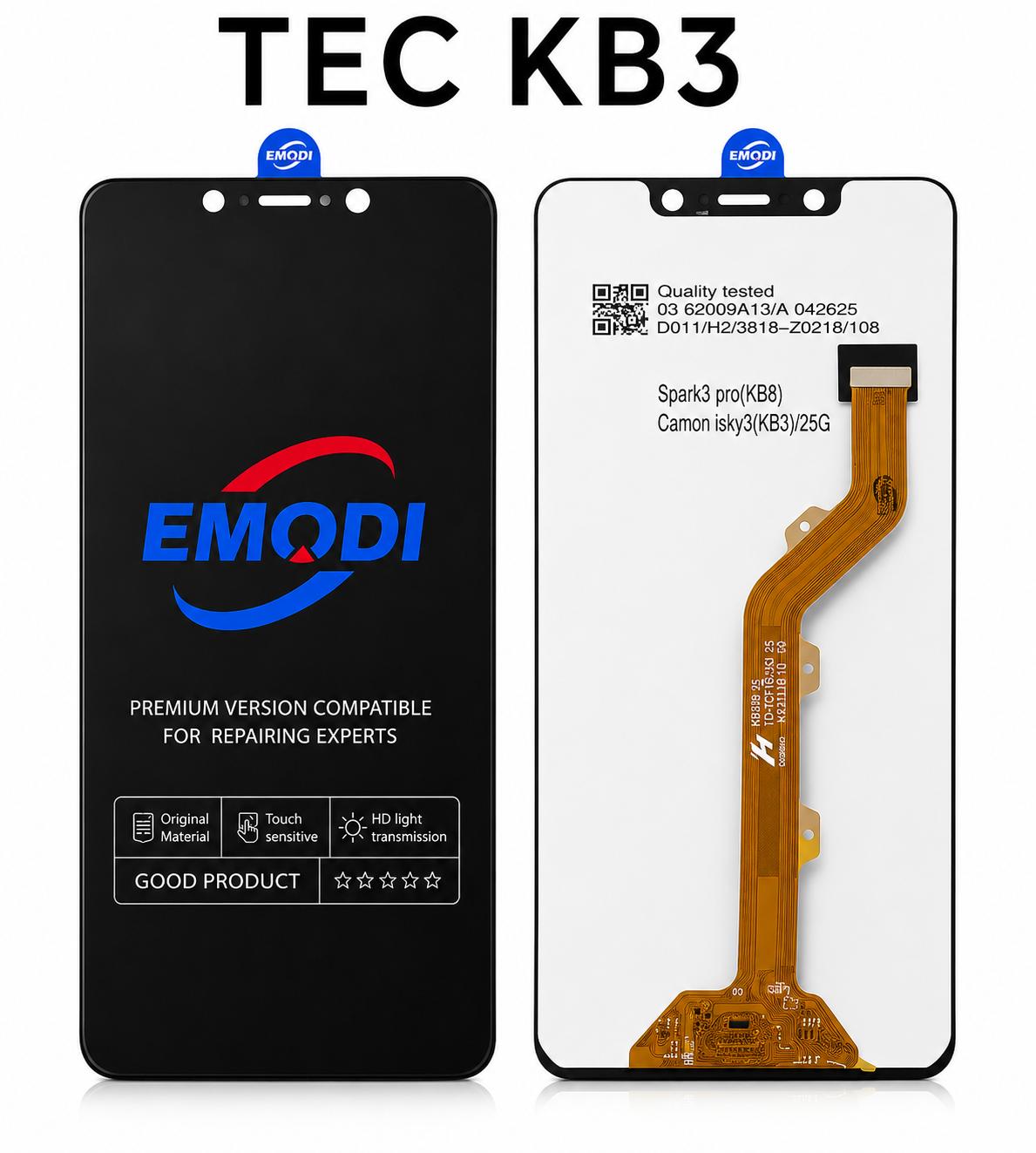 LCD for Tecno KB3